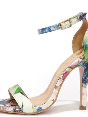 SACHA LONDON Women's floral heeled sandal